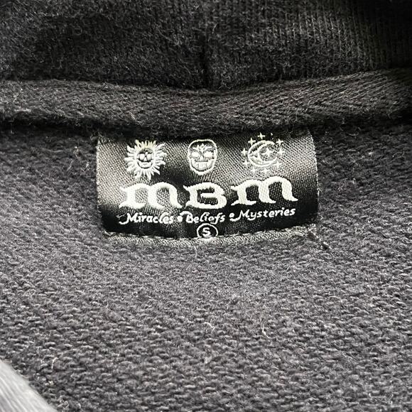 Y2K MBM Eye of Enlightenment Hoodie & Sweatpants Set Black Size S Weed Plant - Picture 5 of 16